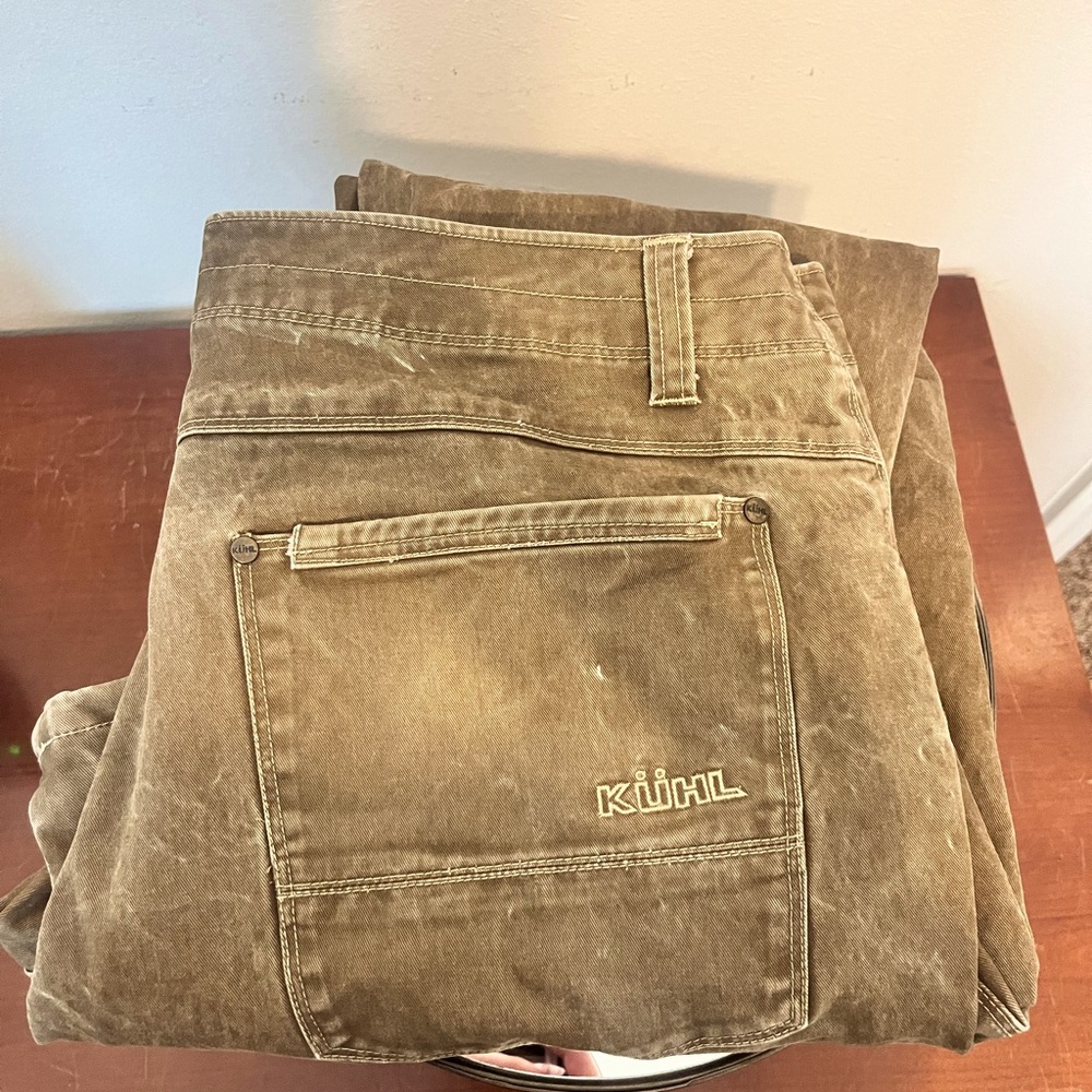 Kuhl RYDR vintage patina dye distressed faded pants